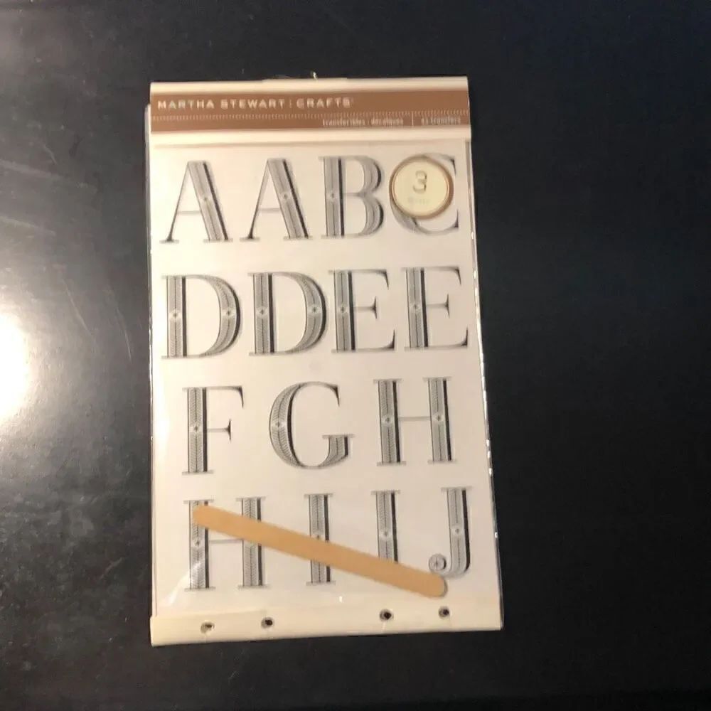 Martha Stewart Crafts Transferable 43 Transfers Alphabet New